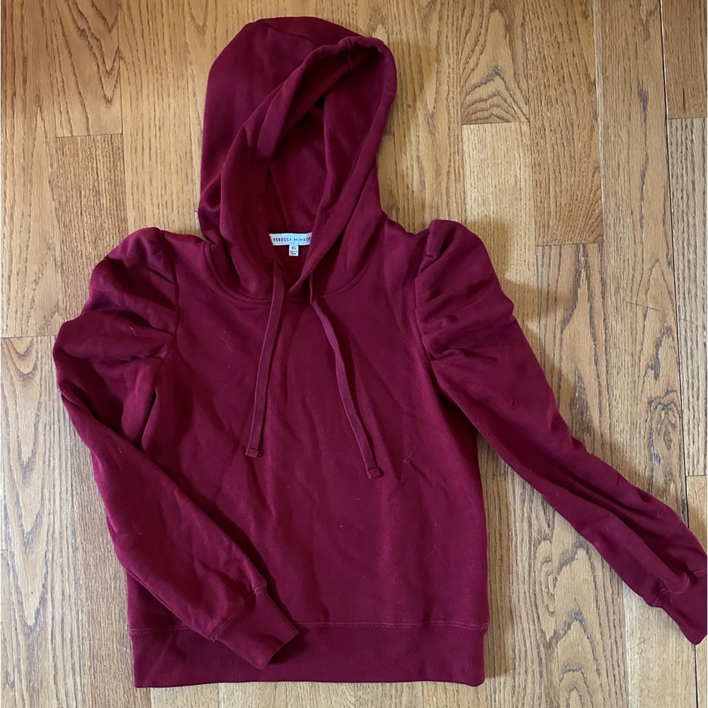 Rebecca Minkoff puff sleeve hooded sweatshirt
